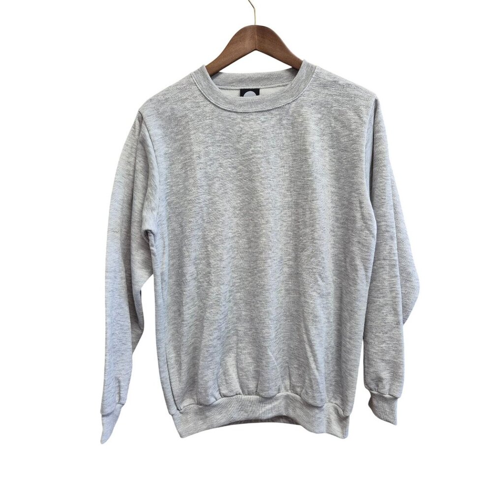 La Speedy Gray Crewneck Sweatshirt S Polyester Cotton Blend Unisex USA-Made
